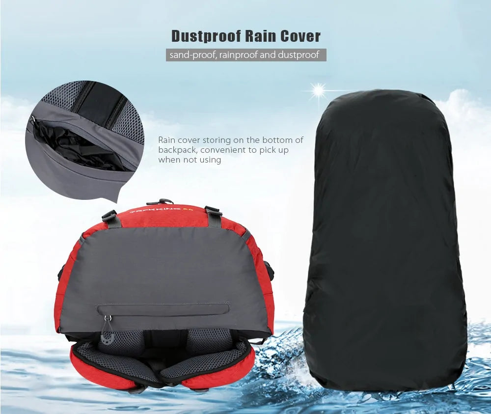 TrekKING Camping Backpack with Rain Cover