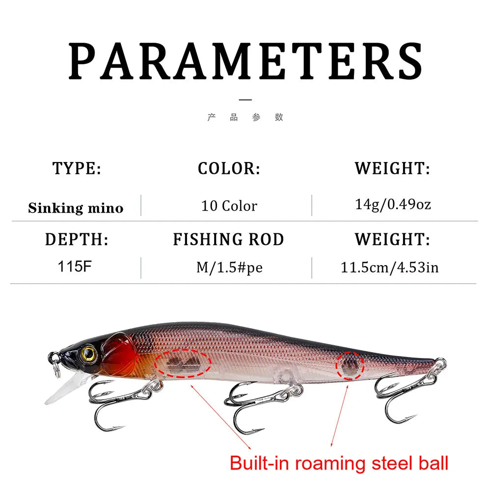 Minnow Crankbait Wobblers
