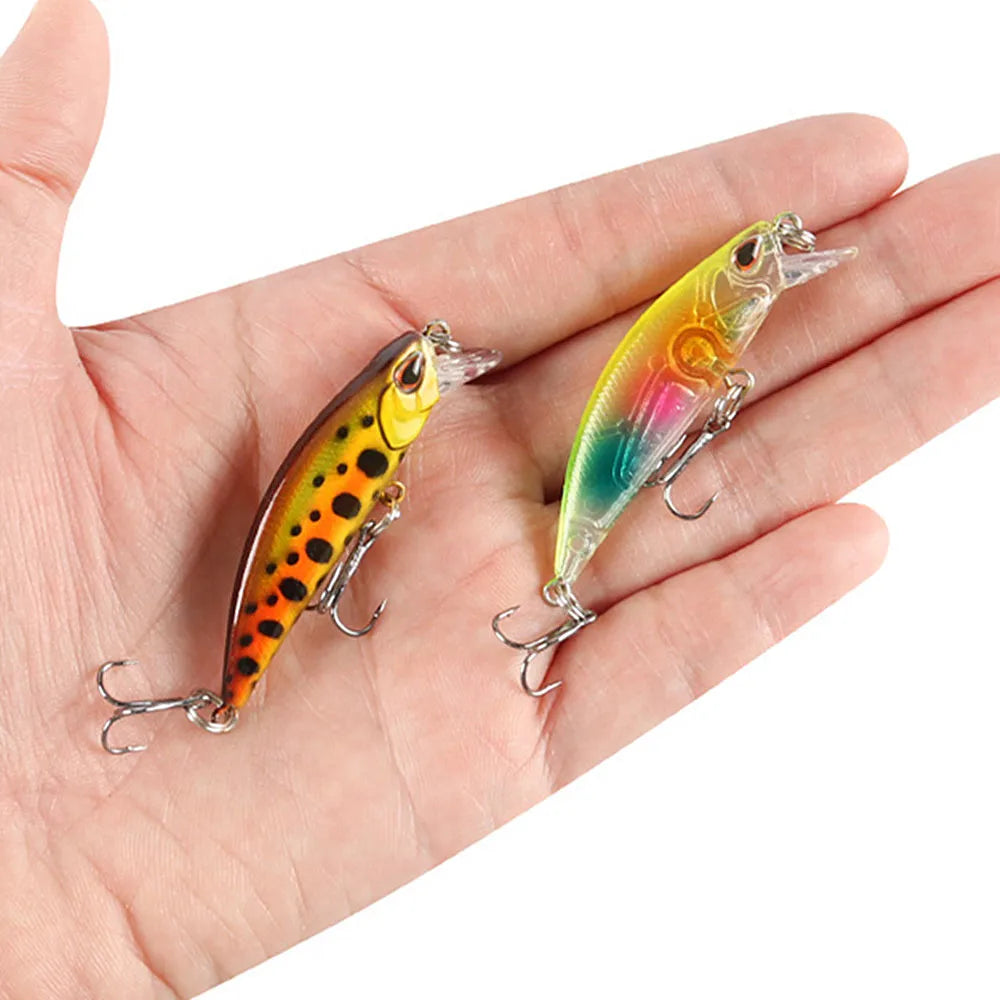 Mini Sinking Minnow Wobblers Fishing Lures 5.5cm 5g
