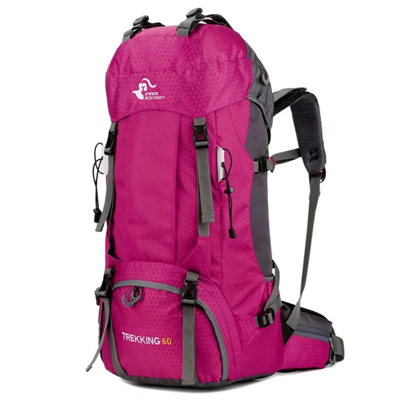 TrekKING Camping Backpack with Rain Cover