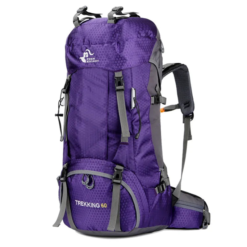 TrekKING Camping Backpack with Rain Cover