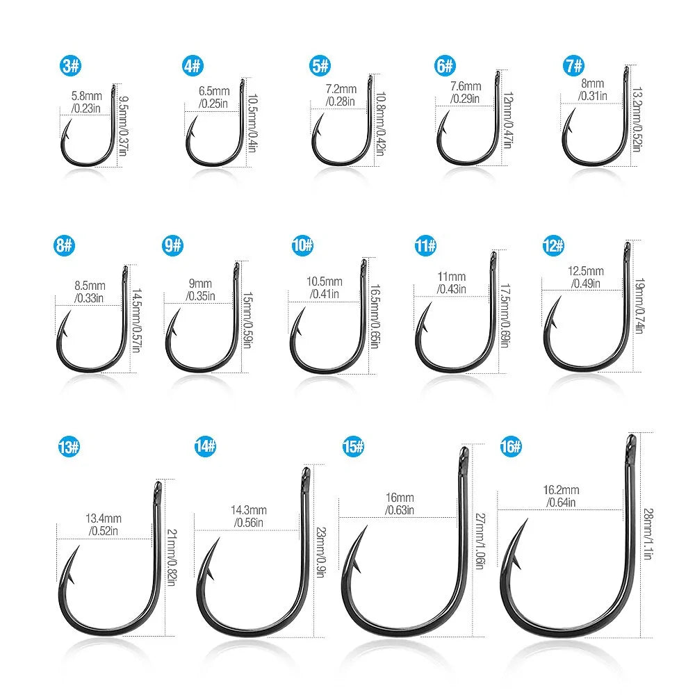 Fishing Hooks Set (50pc)