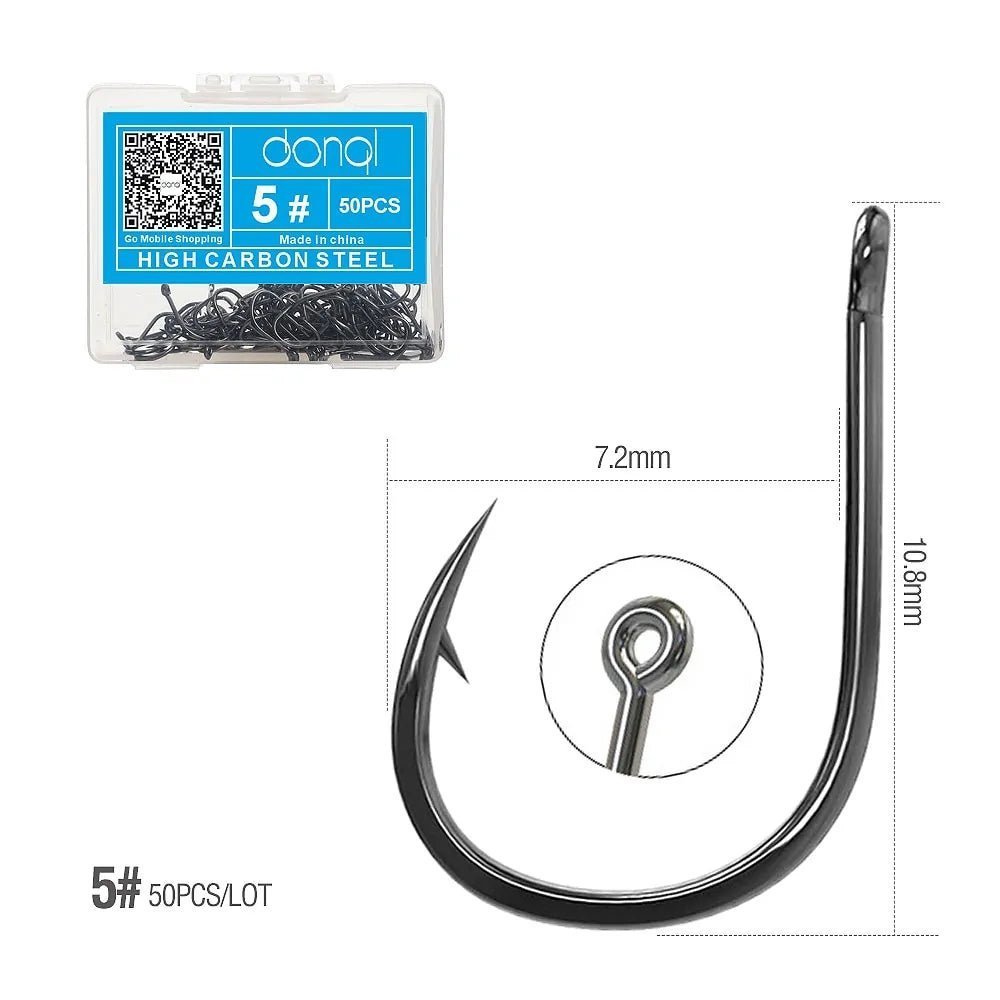 Fishing Hooks Set (50pc)