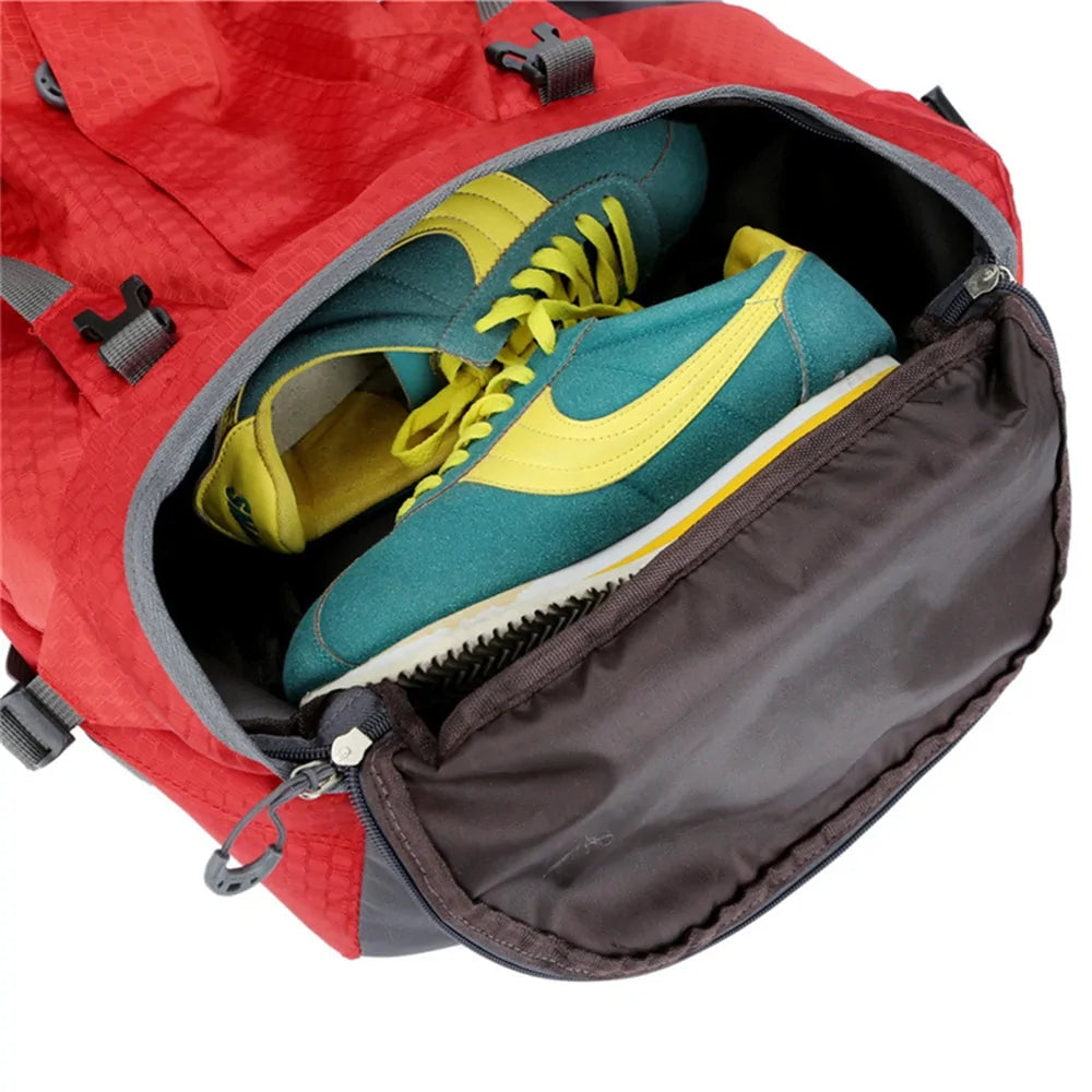 TrekKING Camping Backpack with Rain Cover
