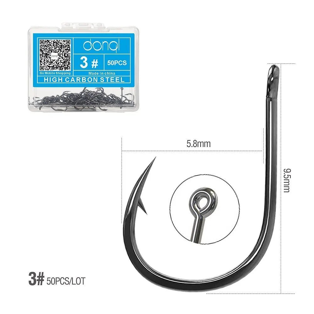 Fishing Hooks Set (50pc)